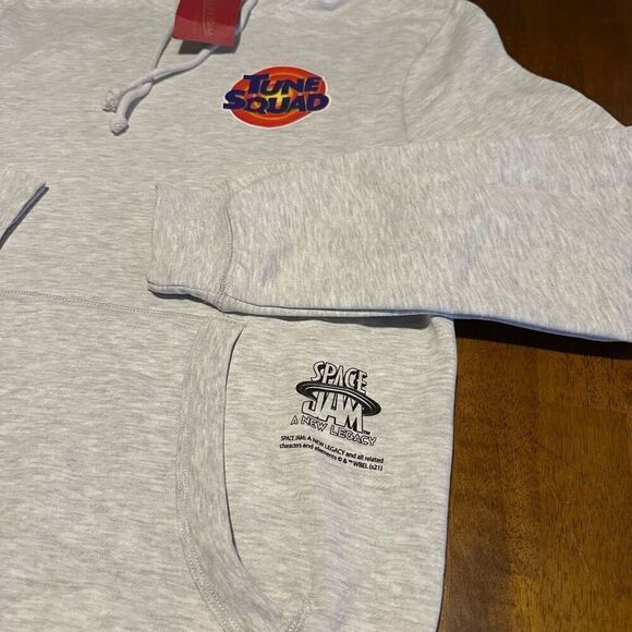 Mitchell & Ness X Space Jam A New Legacy Tune Squad Hoodie Gray Sweater Lola L - Picture 3 of 11